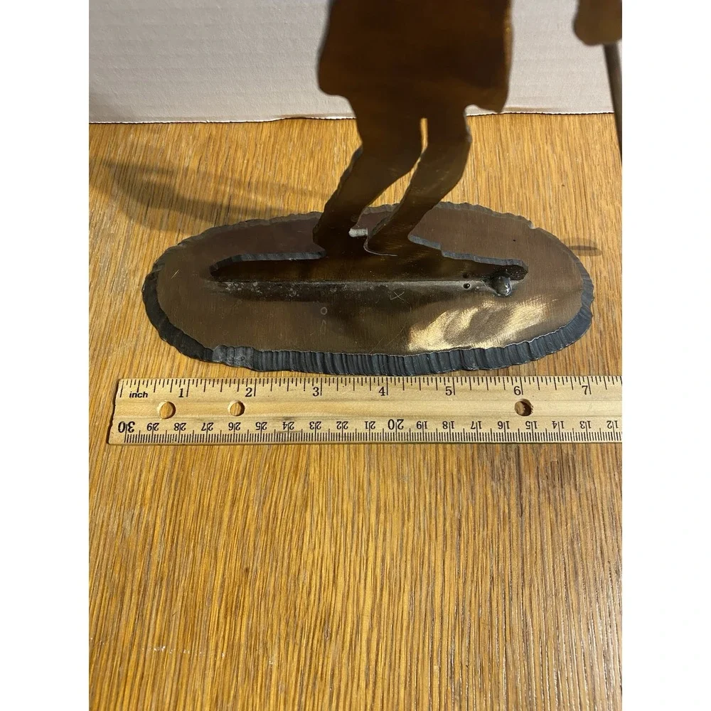 Golfer Iron Steel Welded Door Stop Handmade 9